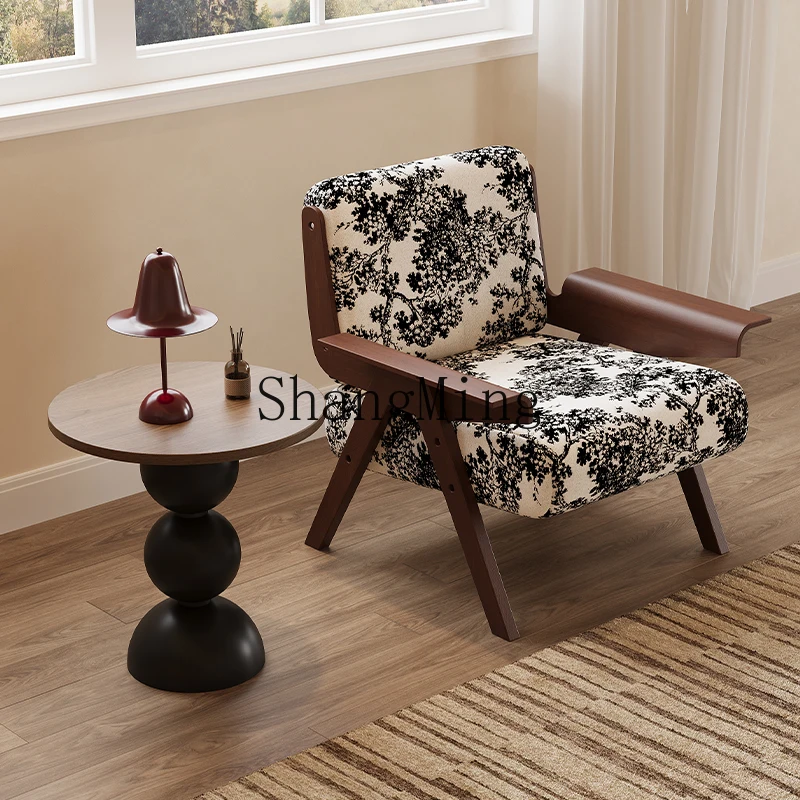 DHY retro sofa side table living room small coffee  round table medium antique small table solid wood