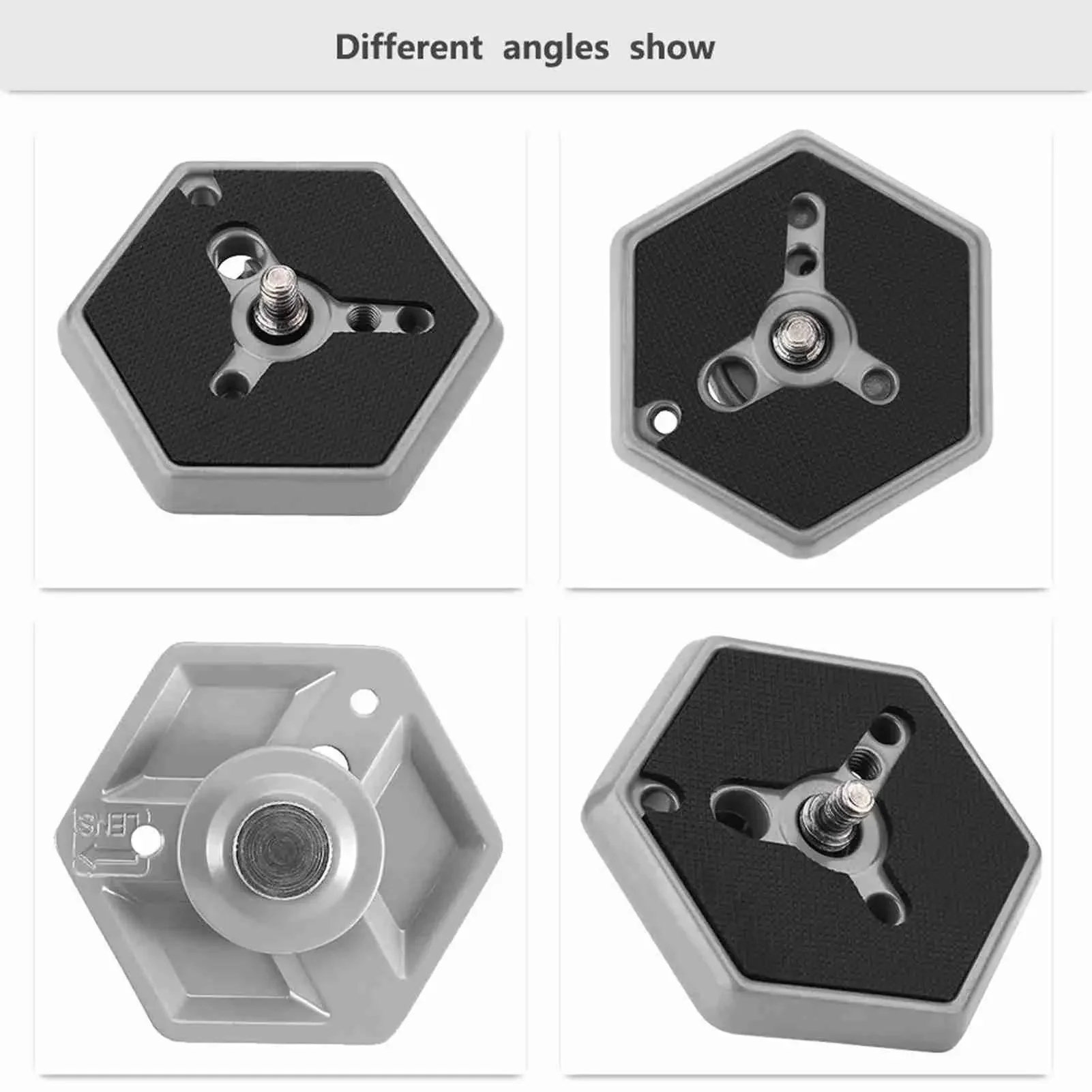 Hexagonal Quick Release Plates 3049 with 1/4 Screw for RC0 and 3063 - Essential Photo Studio Accessories