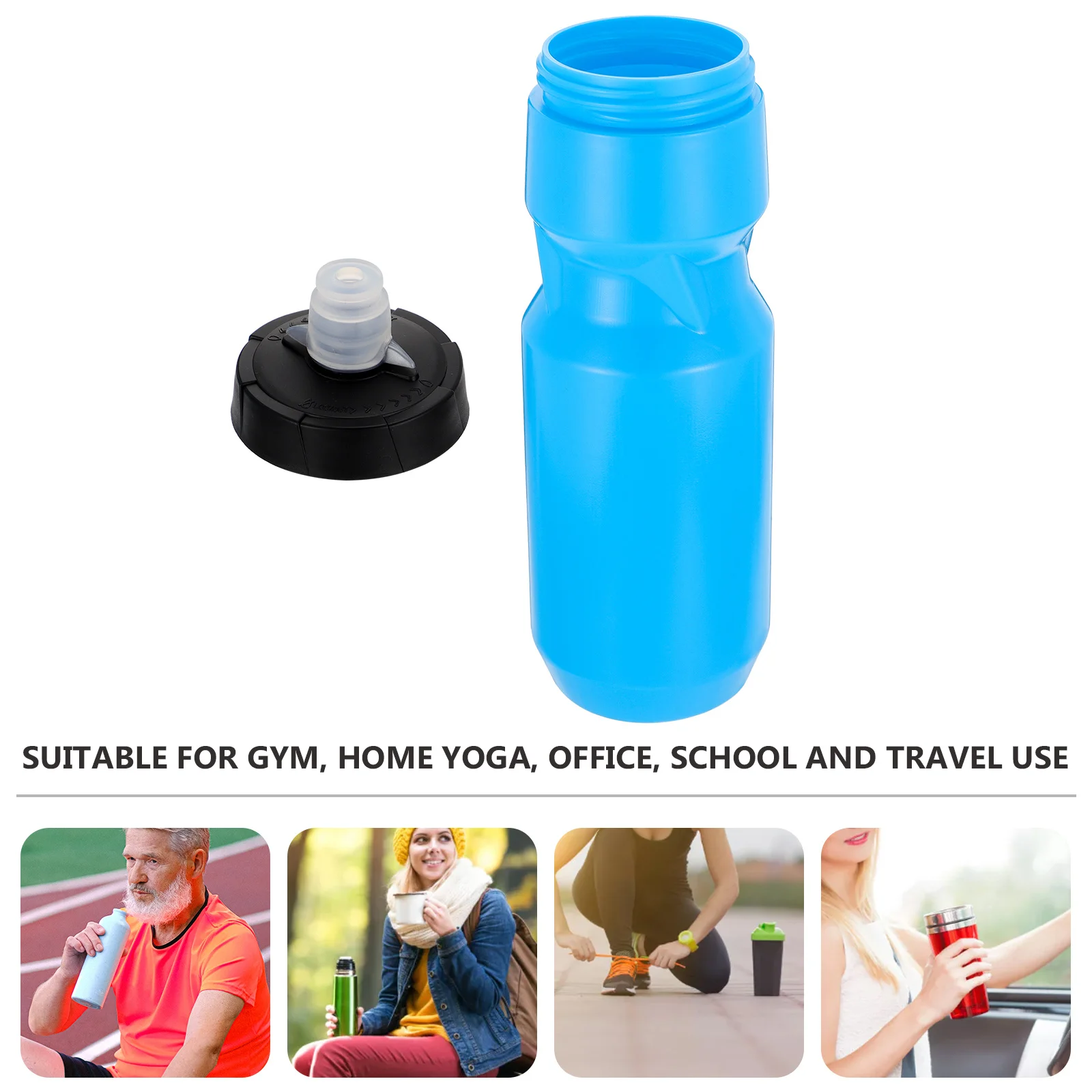 

1pc Sports Water Kettle Lightweight Portable Bpa-Free Outdoor Travel Bottle For Gym Yoga Riding School Use Large Capacity Cup