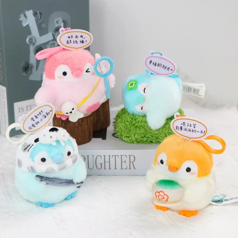 Originale Koupen Chan Portachiavi Giocattoli di Peluche Carino Energia Positiva Pinguino Peluche Portachiavi Morbido Peluche Pendenti Bambole Bambini