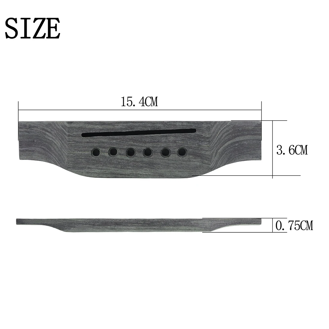 IRIN Acoustic Guitar Bridge 6 Holes Bridge Rosewood Guitar Bridge Lower String Pillows Bridge Guitar Parts & Accessories