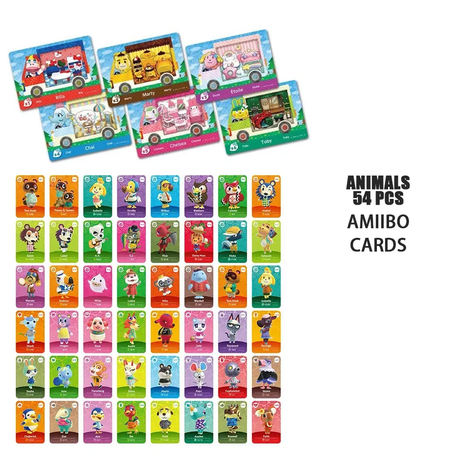 Amiibo Card Game Animal Crossing: New Horizons Anime Cartoon Figure Kawaii roles NS Switch 3DS Set Collect Mini NFC Cards gifts