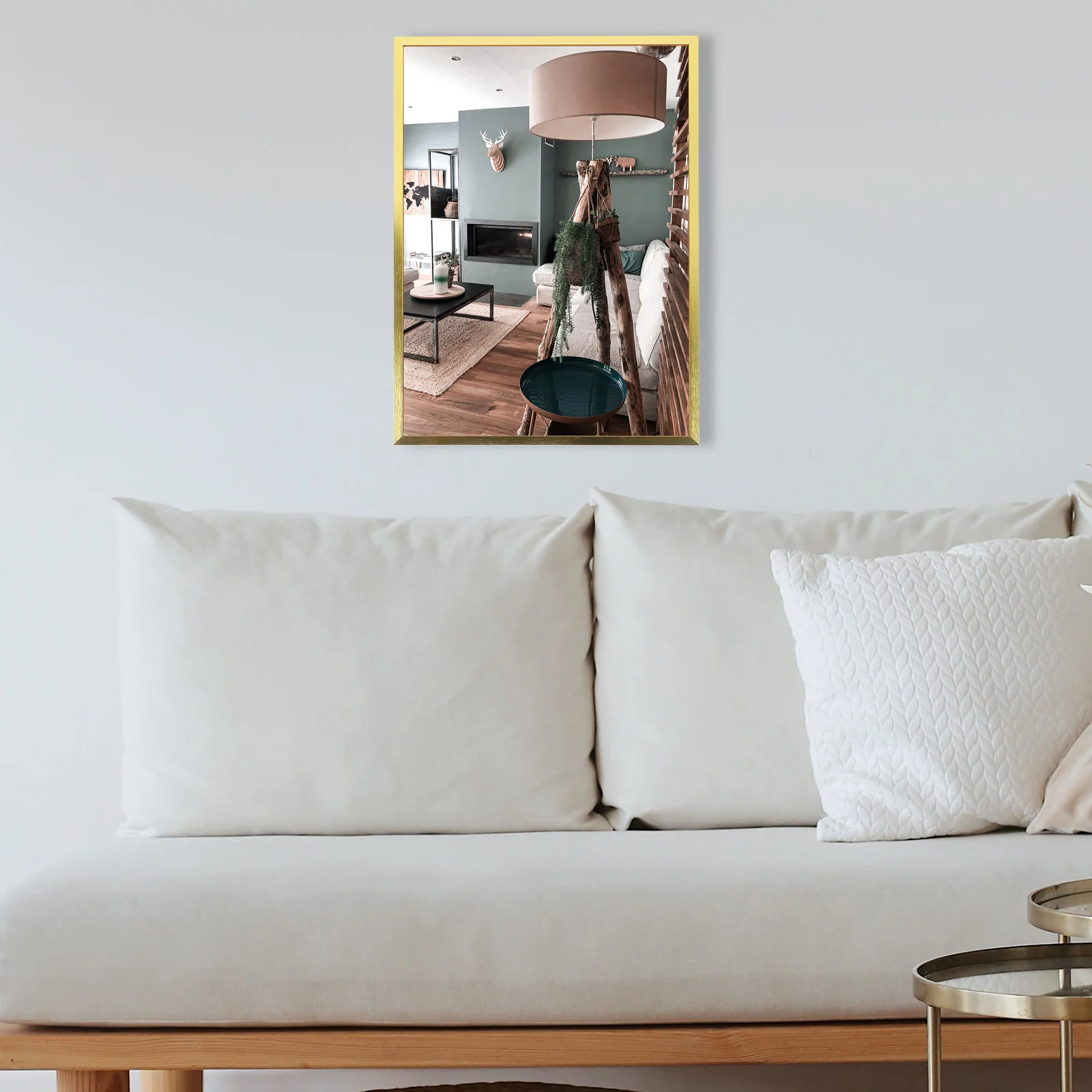 

Picture Framing Photoframe A3 Gold Wall-mounted Picturer Aluminum Alloy Certificate Stand