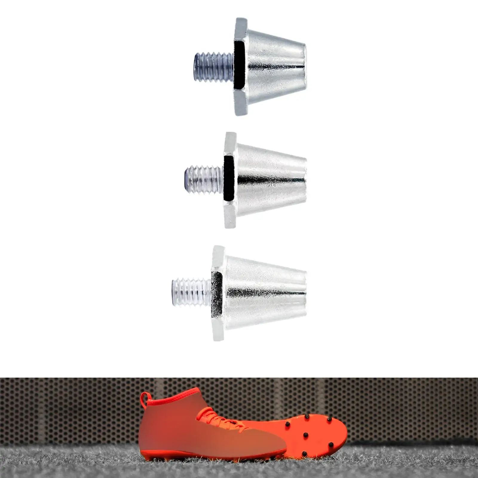 

12Pcs Soccer Cleats Studs Rugby Studs Universal Turf Aluminium Replacement Studs for Competition Training Athletic Sneakers