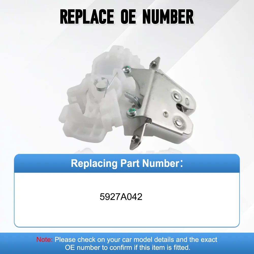 5927A042 3Pins Tailgate Rear Trunk Door Lock Latch Mechanism Actuator For Dodge Attitude 1.2 2015–2023 Mitsubishi Mirage Sedan