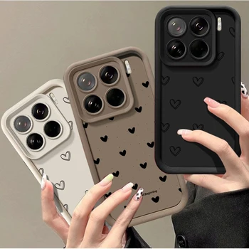 Minimalism Love Heat Matte Case For Xiaomi 17T 15T Pro 14T POCO X8 X7 X3 X5 X6 F5 X5 F7…