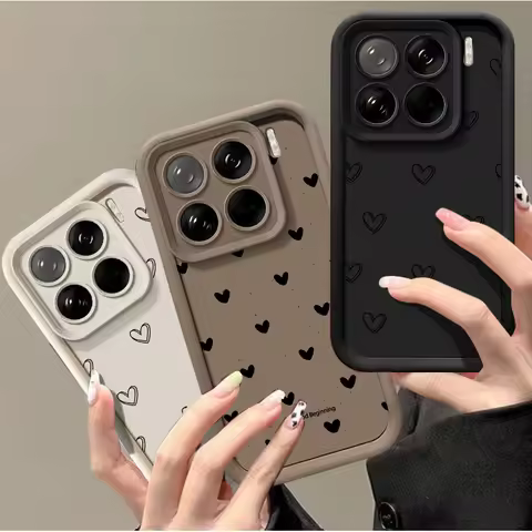 Minimalism Love Heat Matte Case For Xiaomi 15T Pro 14T POCO X7 X3 X5 X6 F5 F3 X5 F7 M7 M3 M6 Pro F8 15 Ultra 5G Silicone Cover