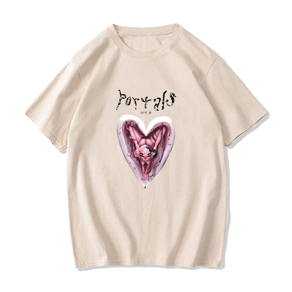 Melanie Martinez Portals Tour Men T-shirt High Street Hip Hop Print Short Sleeve T Shirt Tide Summer Loose Tops Cotton Clothes