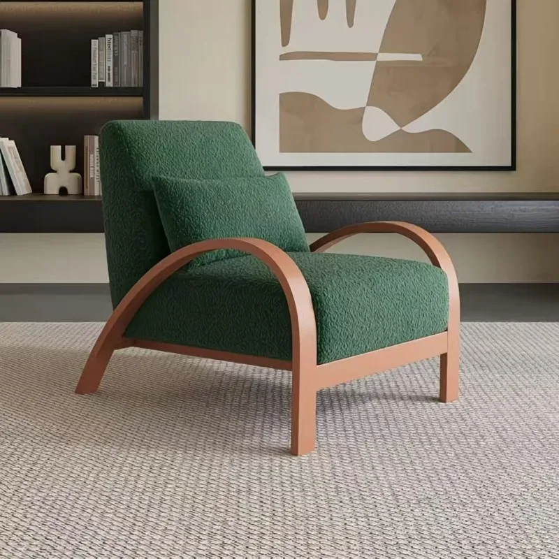 Lazy sofa chair Korean single pastoral leisure chair Designer cafe chair Living room Balcony B & B Hotel