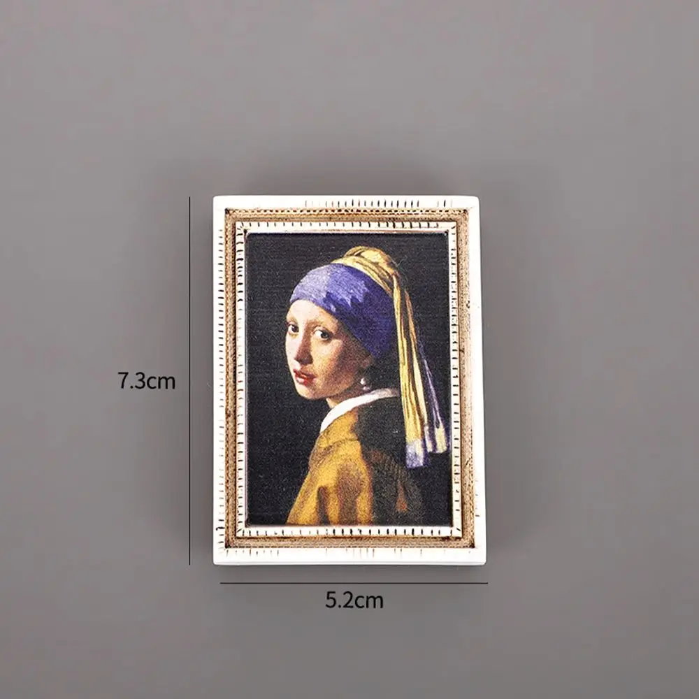Mona Lisa refrigerator magnetic stickers van gogh Sunflower World famous paintings 3d fridge magnets home decoration collection