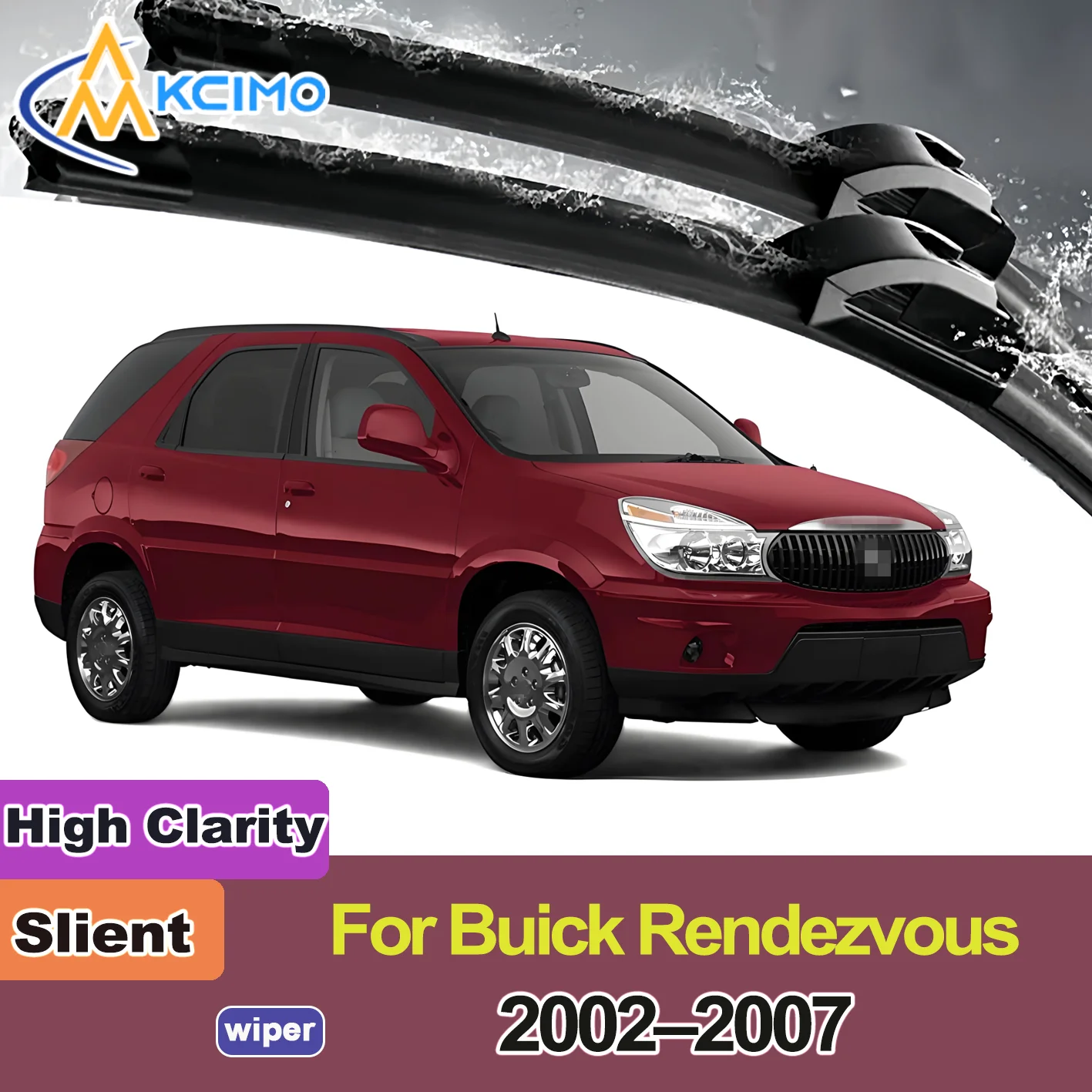 

2PCS New Front Windshield Wiper Blade for Buick Rendezvous 2002-2007 Front Windshield Auto Wipers Blade Accessories 2007 2006