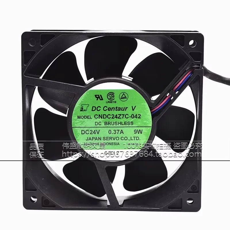 

Original 120 * 120 * 38MM 12CM CNDC24Z7C-042 DC24V 0.37A 9W frequency converter cooling fan