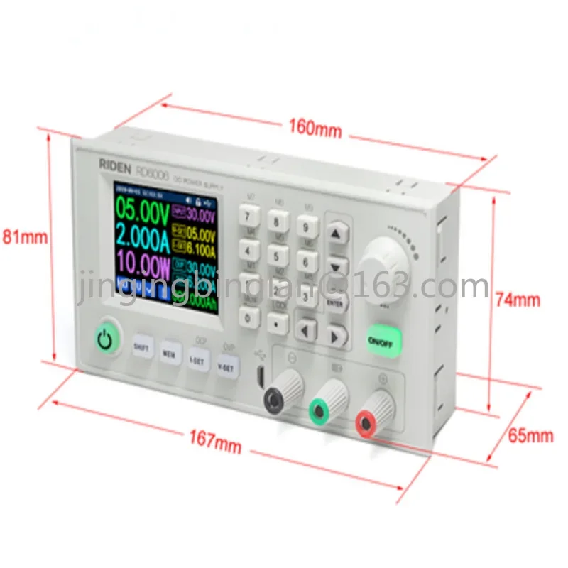 Rd6006 interruptor de controle numérico fonte de alimentação ajustável adaptador de fonte de alimentação dc módulo step-down fonte de alimentação de monitoramento