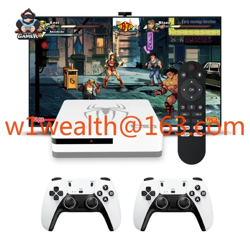 

Классическая ретро игровая консоль высокой четкости G7 2025 года, беспроводной контроллер X2, аркадные игры 28000, Android 14, игровой телевизор