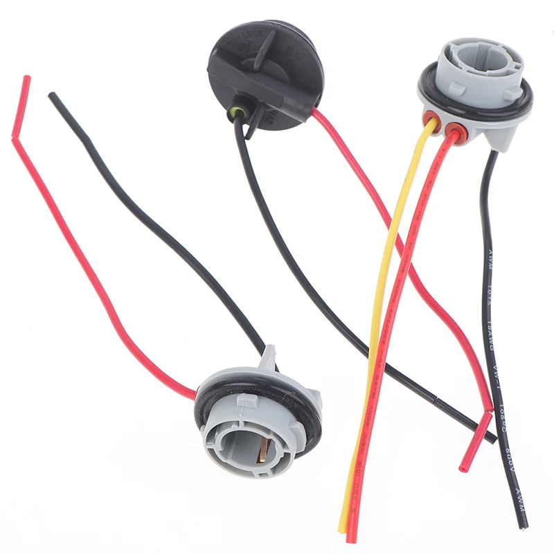 ★▲2pcs 1156 1157 Bulb Socket BAY15D Lamp Holder P21/5W  Adapter Base Connector For Brake Light Plastic Car Accessories view 2