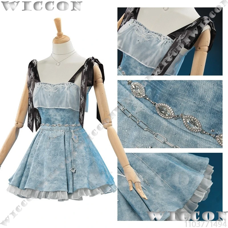 Player Mc Caleb Couple Suit Love And Deepspace Game Cosplay Blue Camisole  Dress Sexy Girl Women Halloween Birthday Party Dress - AliExpress 200000532