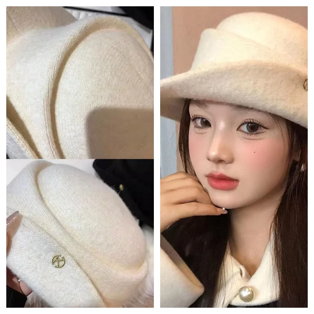 chapeu-elegante-de-la-com-borda-enrolada-estilo-frances-classico-para-mulheres
