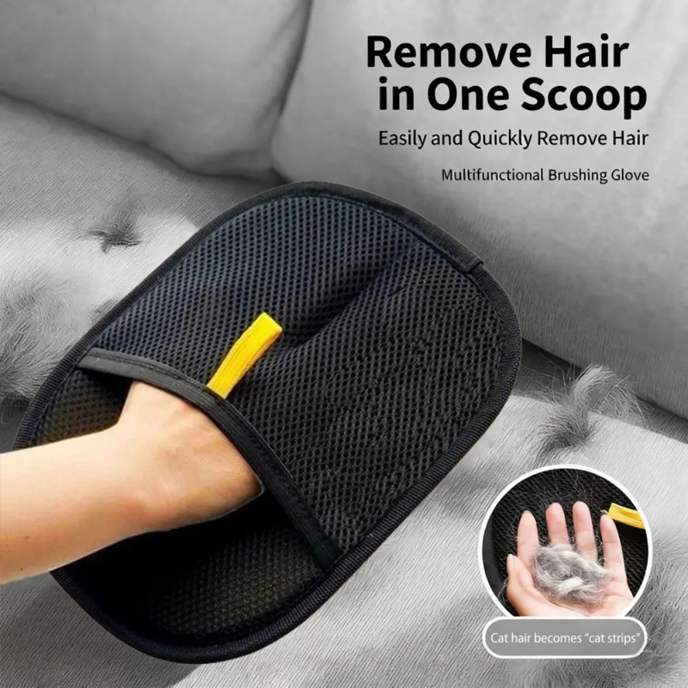 Pet hair removal gloves, furniture cat hair removal device, electrostatic hair removal device, reusable pet hair removal device