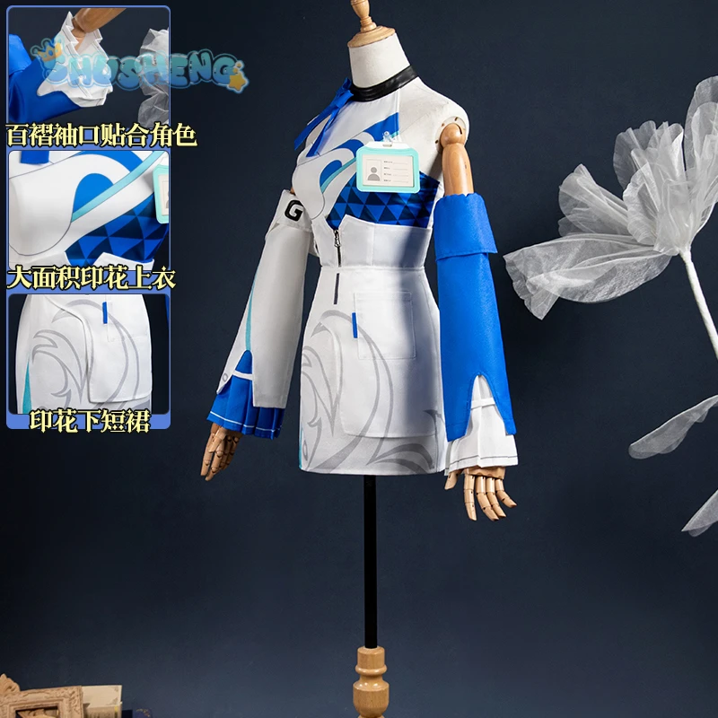 Game Wuthering Waves Yinlin Cosplay GS25 Co-branded Costume Party Carnival Sweet Dress Earrings Sleeve Set Prop Girl Full Set