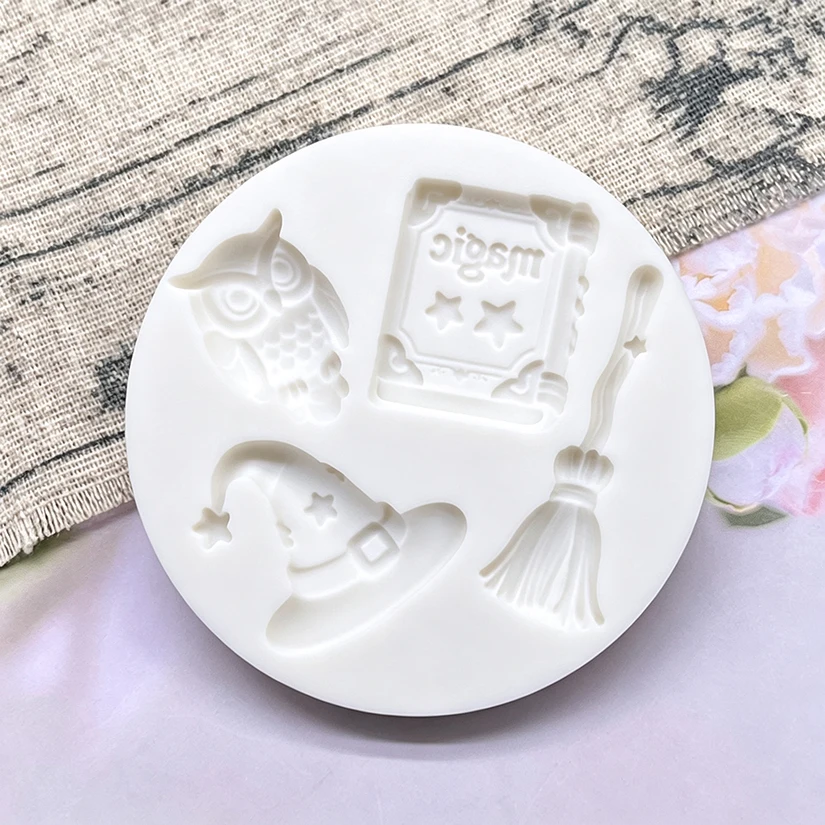Magic Book Owl Silicone Sugarcraft Mold Cupcake Baking Mould Fondant Cake Decorating Tools - view 4