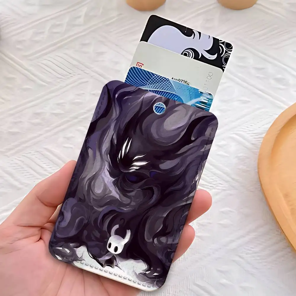 Custodia per carte di accesso personalizzata H-Hollow Cute K-Knight Porta carte in pelle Porta carte di trasporto Regali