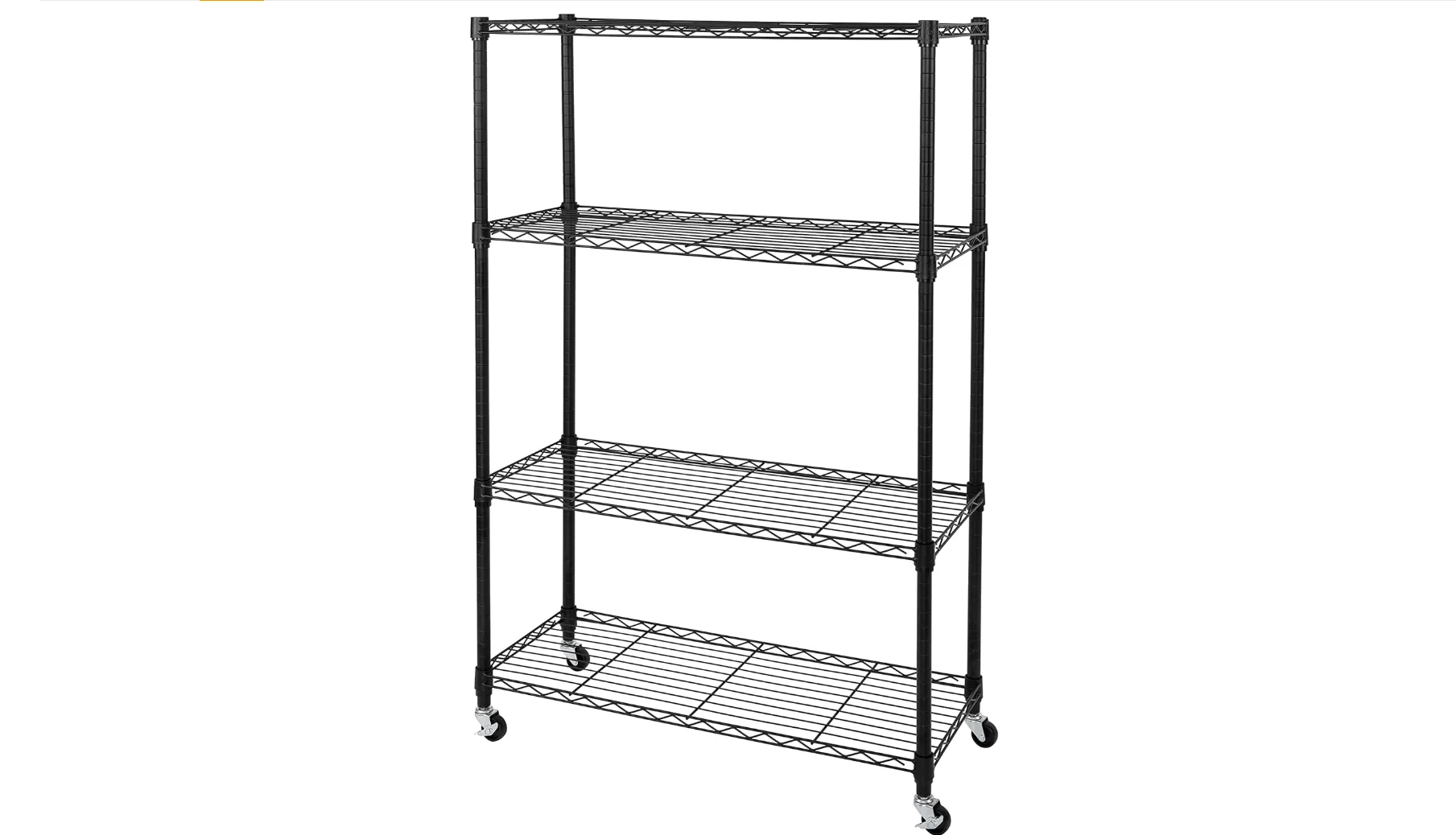 Seville Classics Solid Steel Wire Shelving Storage Unit Adjustable Shelves Organizer Rack, for Home, Kitchen, Office, Garage, Be