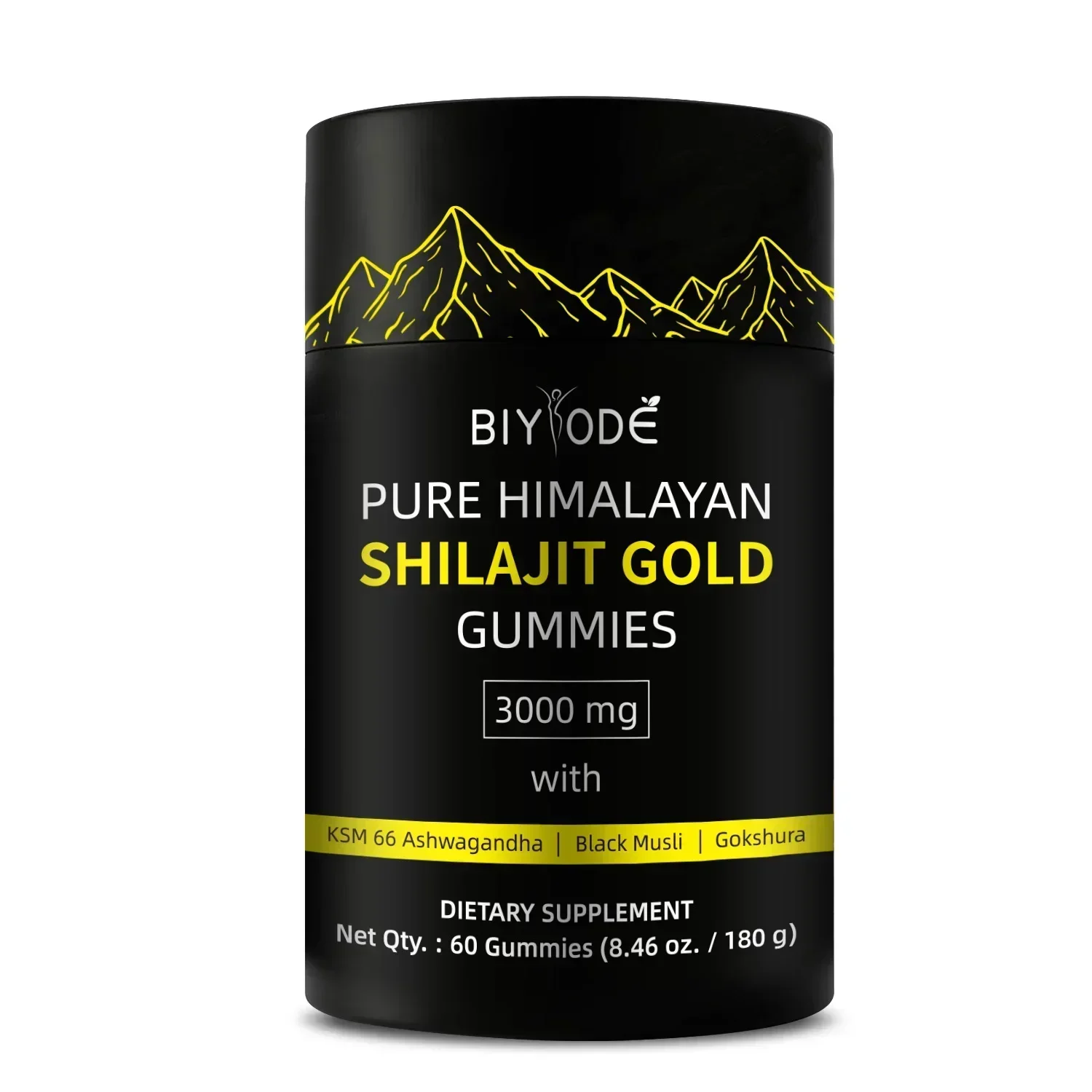 Pure Himalayan Shilajit gummies, containing 85+trace minerals and 100% natural organic resin acid, easy to use