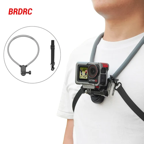 Soporte de cuello para DJI Osmo Action 5 Pro 4/Gopro 13/Insta360 Ace Pro/2, Vista de la primera persona Montar Correr Accesorios de grabación Vlog