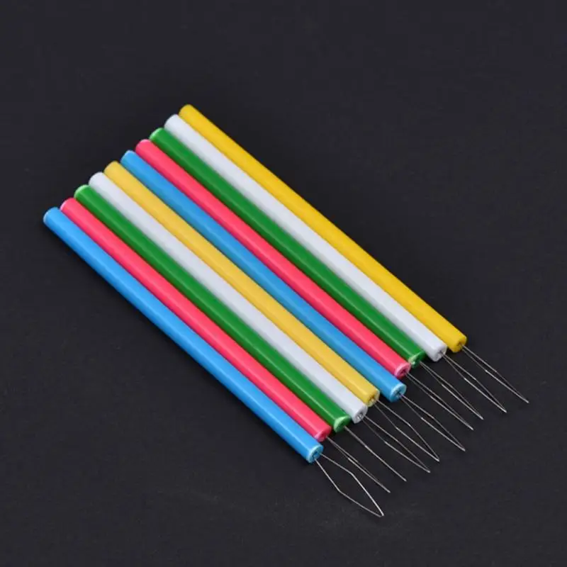 10 Stück Nähnadel-Einfädler, Nähwerkzeuge, zylindrische, bunte Nadel-Einfädler, Nähzubehör für DIY-Projekte – Detail 6