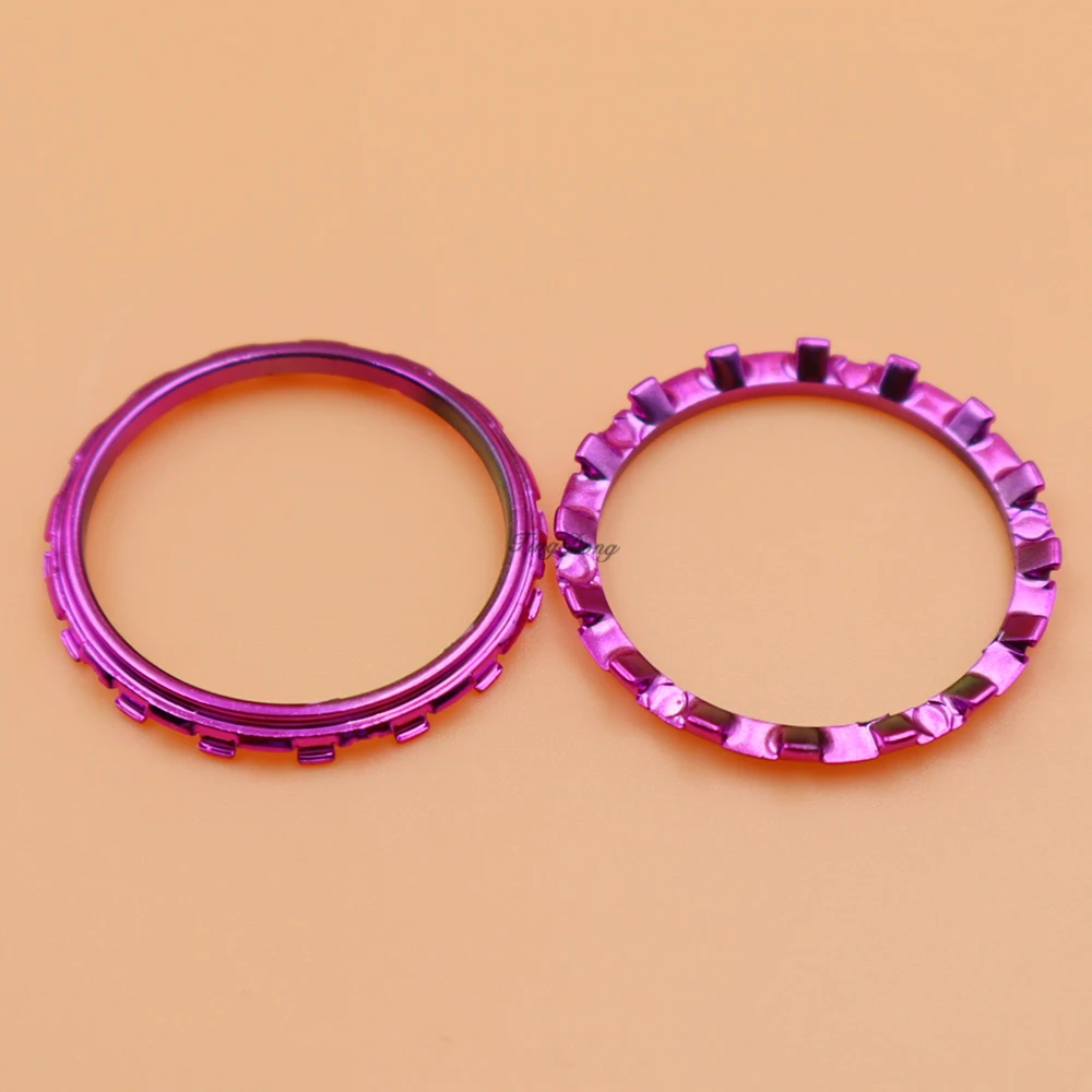 10 paia = 20 pezzi anelli di accento per joystick in plastica dorata placcata per accessori di ricambio per controller DualSense 5 PS5