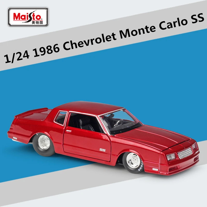 Maisto 1:24 Chevrolet Monte Carlo SS Alloy Sports Car Model Diecasts Metal Toy Vehicles Car Model High Simulation Childrens Gift