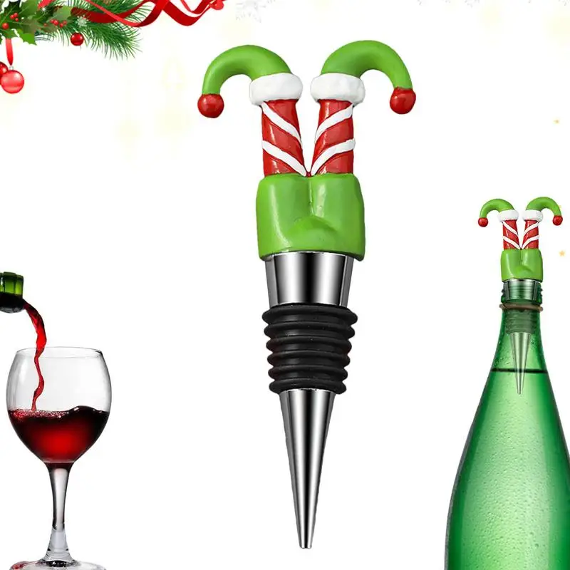 

Wine Toppers For Wine Bottles Reusable Bottle Cork Halloween Wine Stopper Convenient Fresh-Keeping Leakproof Bottle Plug