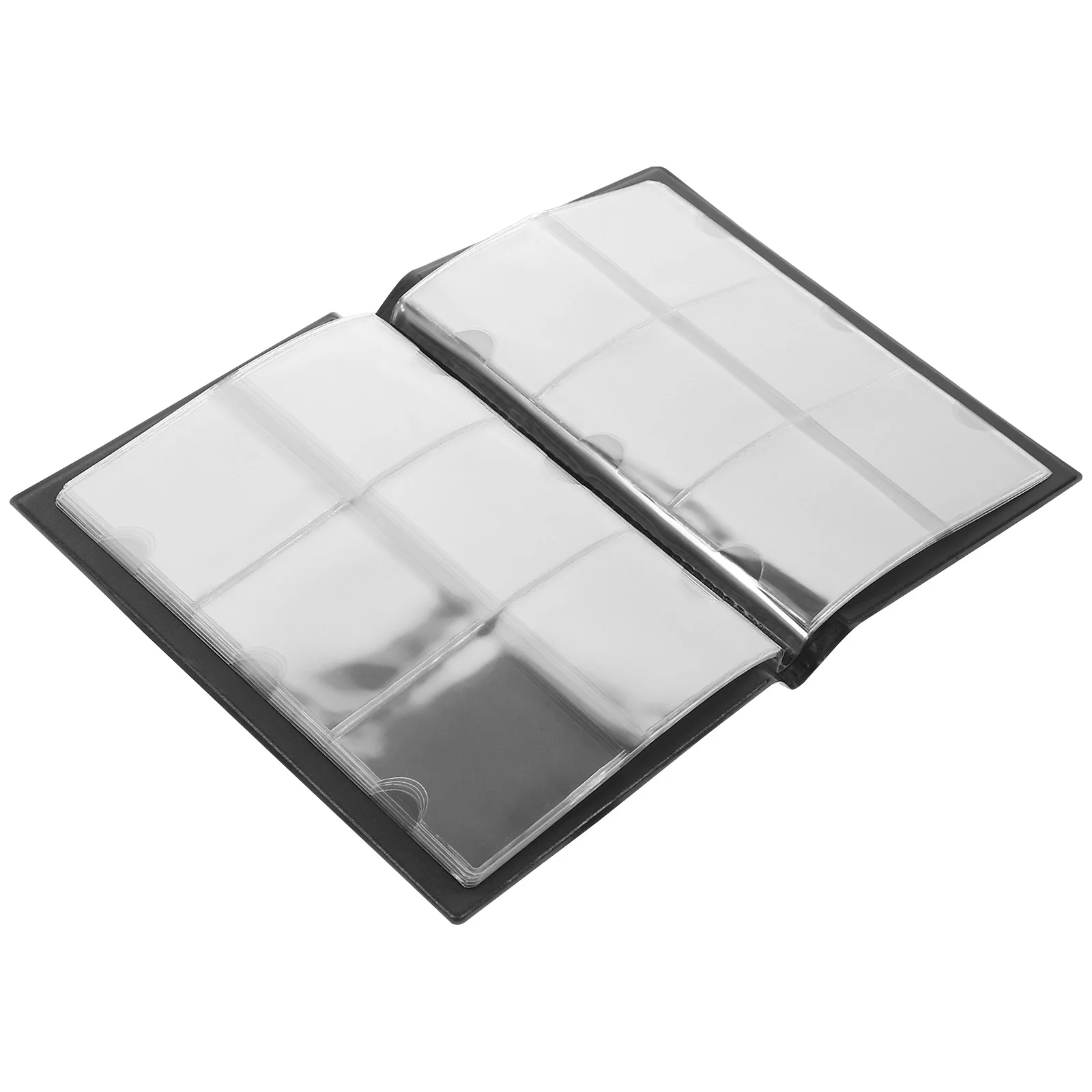 Libro de colección de monedas conmemorativo, suministros para álbum de fotos negro rosa, soporte de bolsillo versátil, almacenamiento de monedas de protección portátil