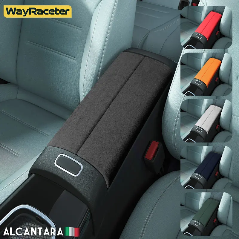 

Alcantara Wrap ABS Car Armrest Box Storage Panel Trim Cover For Mercedes Benz C118 W118 X118 CLA Class 2020 2021 2022 2023 AMG
