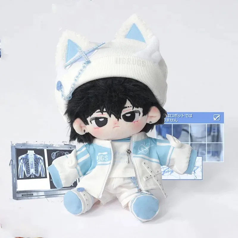 

20 см плюшевая игрушка, одежда для куклы, высококачественная милая шапка с кошачьими ушками ручной работы, футболка с длинными рукавами, пальто, шорты, обувь, аксессуары для куклы