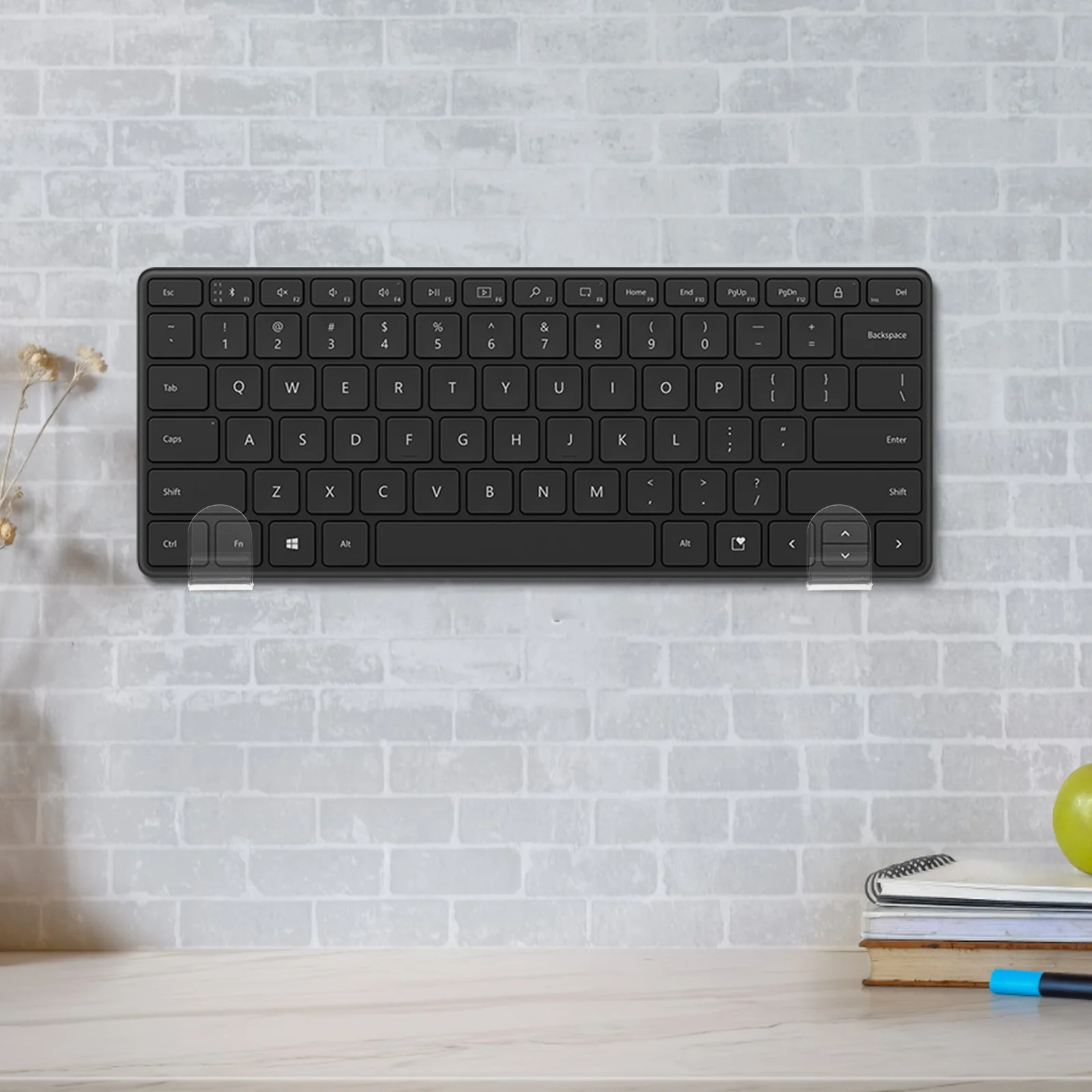 

2Pcs Universal Keyboard Wall Rack Gaming Mechanical Keyboards Space Saving Organizer Metal Construction Easy Installation