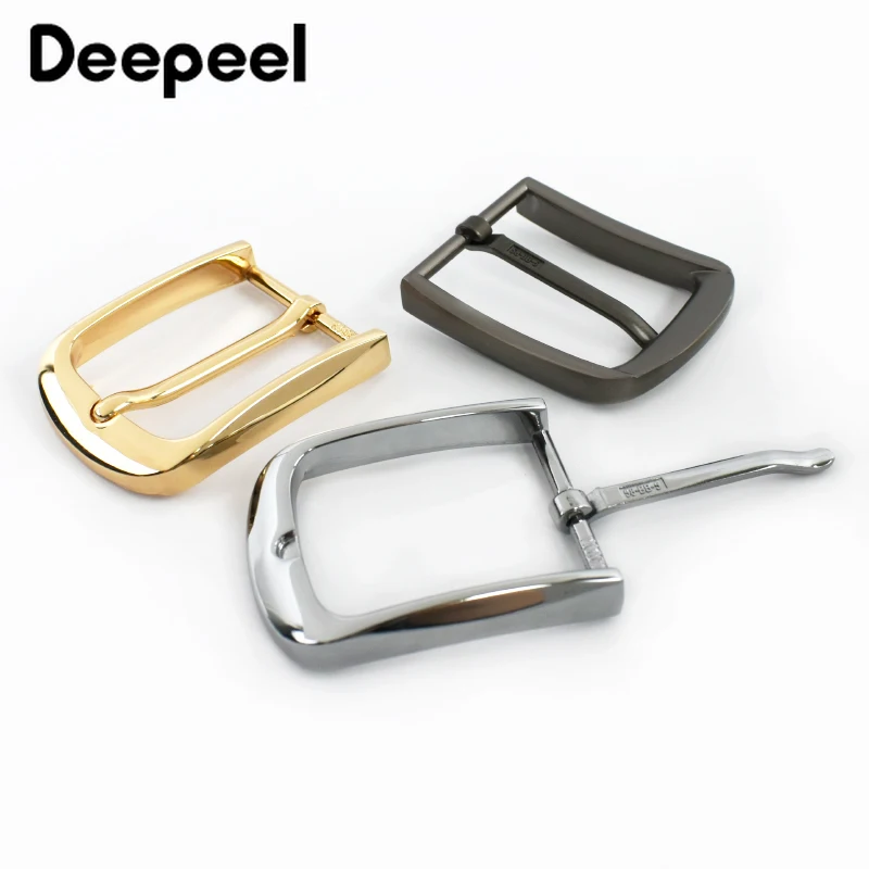 5 Stück 40mm Metall-Gürtelschnallen für 38-39mm Gürtel Herren Jeans Verstellbare Dornschließe DIY Lederhandwerk Zubehör