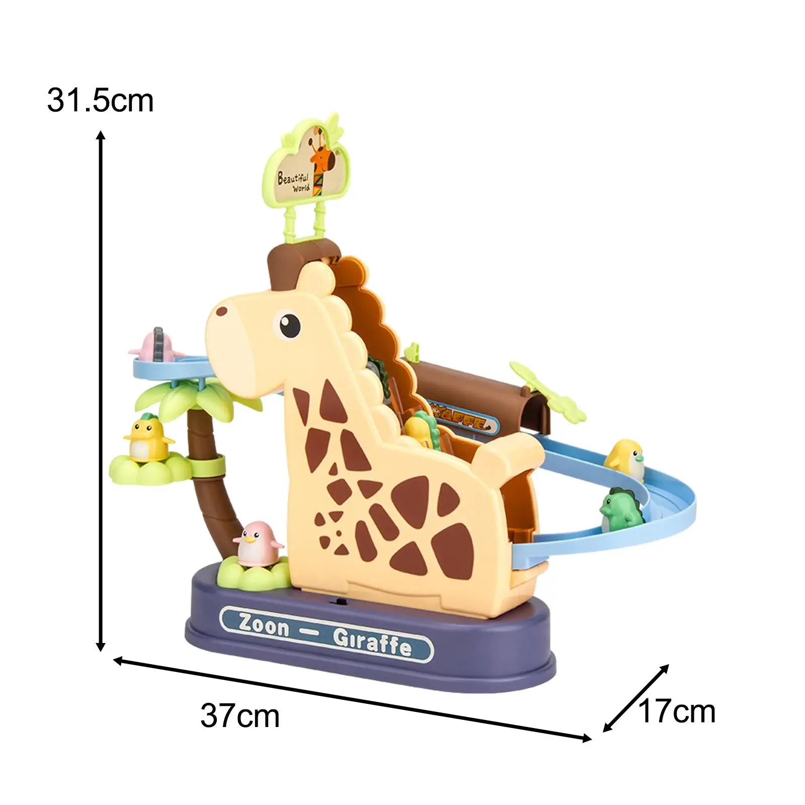 Animals Race Set Electric Race Track Toy Funny Lovely Chasing Race Track Game