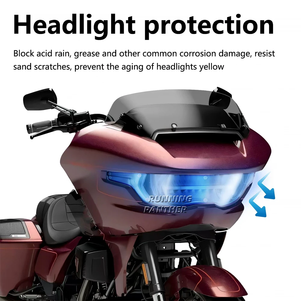 Para CVO Road Glide FLTRXSE ST 2024-carenado de motocicleta cubierta de faro Protector de faro accesorios nuevos