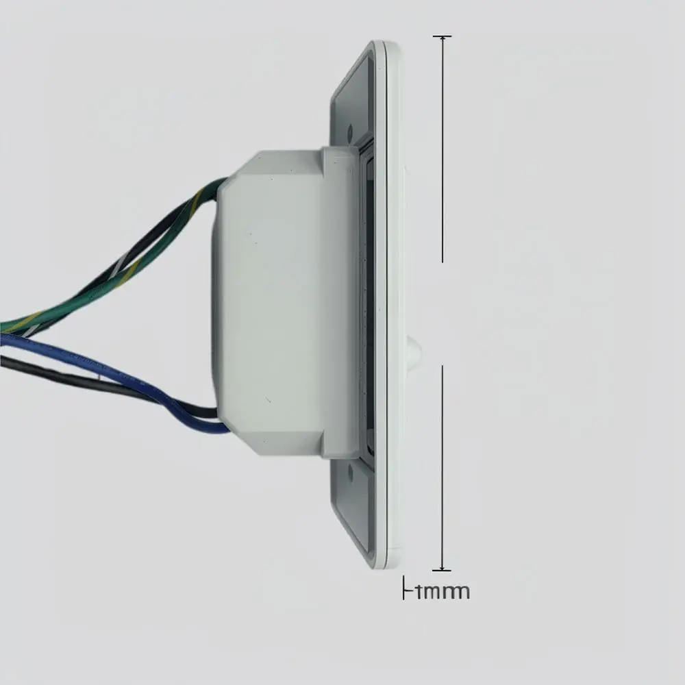 Ceiling Fan Light Wall Switch 120V Stepless Dimming 3 Speed Regulator Panel Flush Mount Home Lighting Appliance