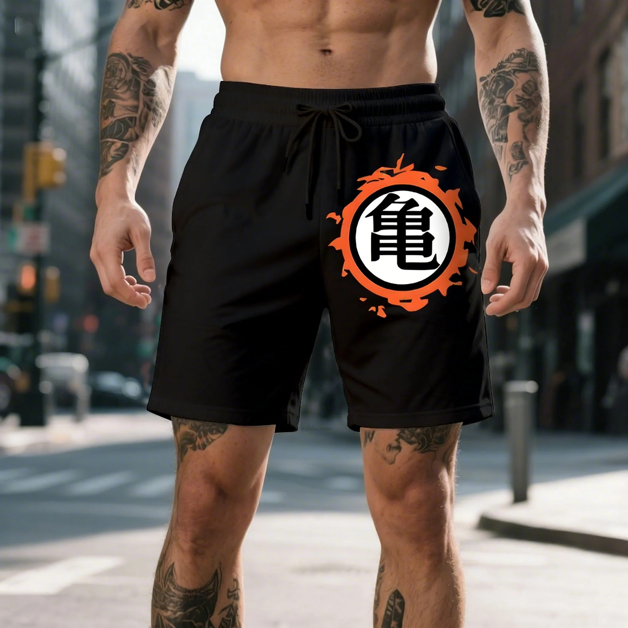 Pantalones Cortos Dragon Ball Turtle Fairy, Ropa Clásica de Artes Marciales, Pantalones Casuales Estándar, Pantalones Cortos Periféricos para Exposiciones de Cómics