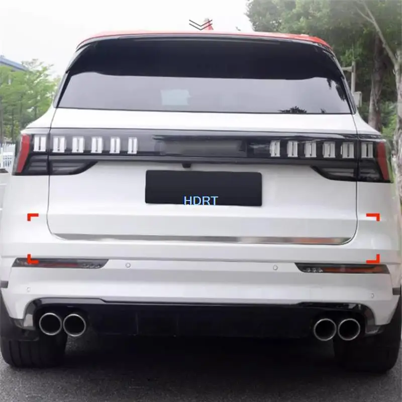 Car Styling For Geely Lynk&Co 09 2021 + Rear Trunk Bumper Cover Front Lower Grille Trim Tail Gate Molding Corner Door Edge Strip