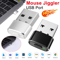 Mini Mouse Jiggler USB Port Shaker Wiggler Undetectable Automatic Mover For Laptop Keeps Computer Awake Simulate Mouse Movement