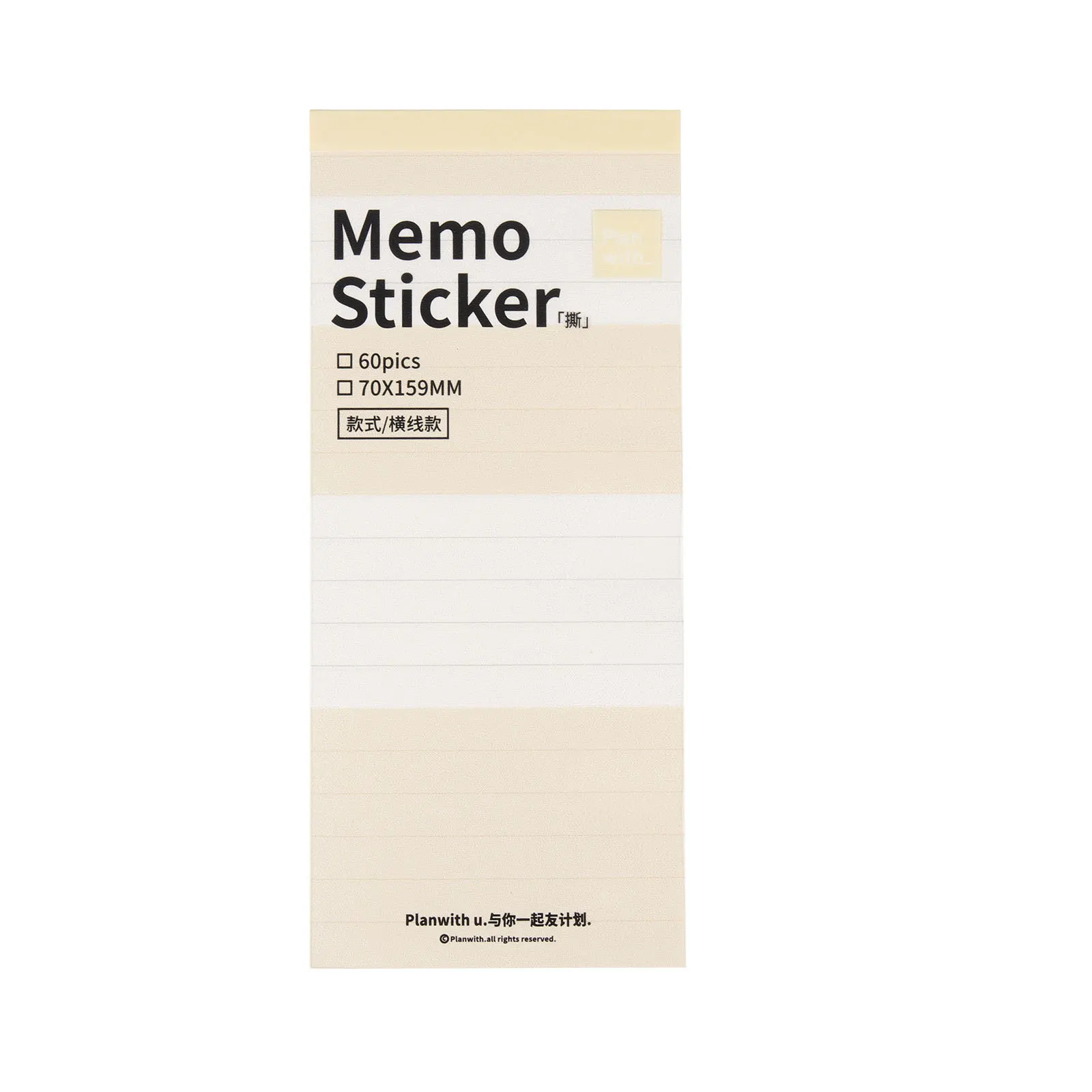 

Plan Self-Adhesive Memo Pads Multi-Color Page Markers For School Office Use Book Label Stickers