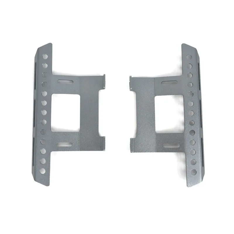 Tough Armor Piastre Laterali Pedali In Metallo Cursore per 1/10 RC Crawler Axial SCX10 RC4WD TF2 RGT Parti di Aggiornamento