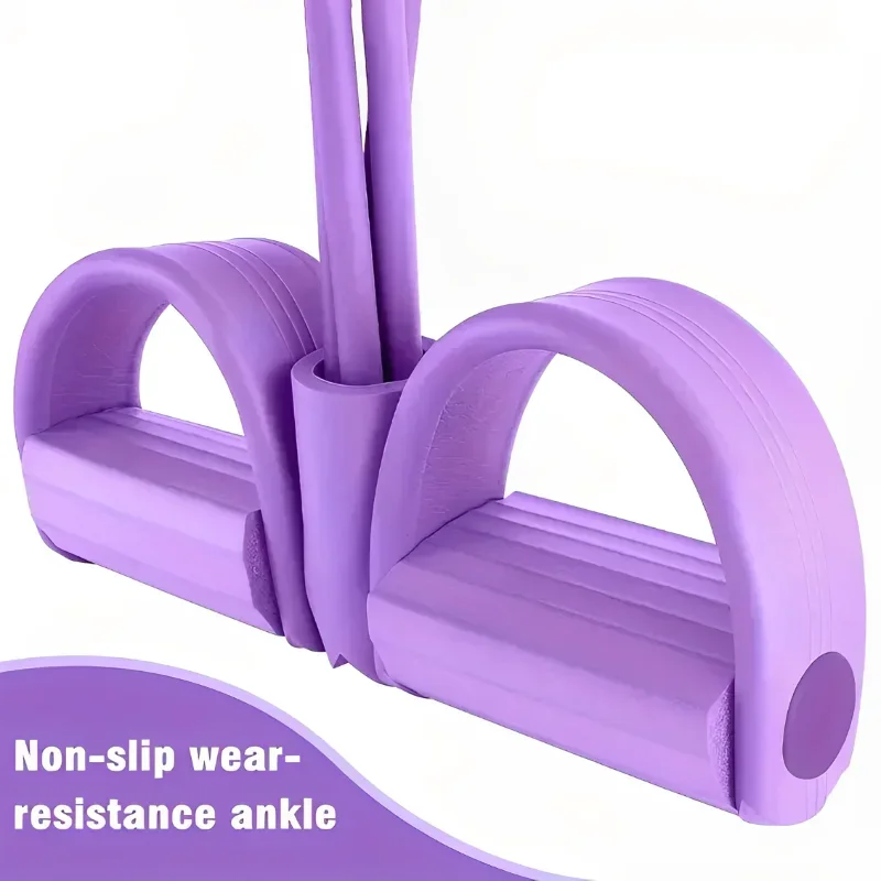 Four-Tube Pedal Tensioner Multi-Functional Household Fitness Equipment Yoga Abdominal Strengthening Elastic Band Tension Rope image 5