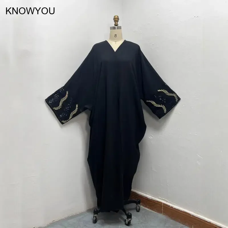 Beading Embroidery Cardigan Ramadan Abayas Morocco Kaftan Vestidos Women Dress Abaya Dubai Eid Muslim Party Largo Arab Long Robe - Image 4