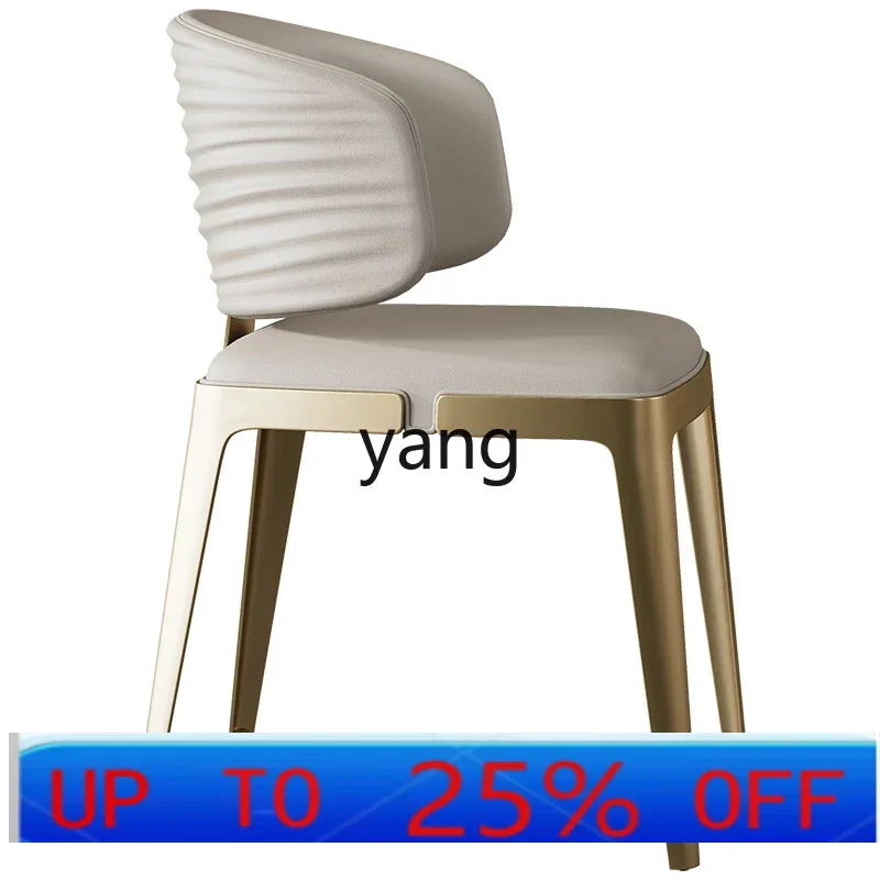 

LMM Light Luxury and Simplicity Modern Home Stainless Steel Restaurant Hotel Sales Department Villa Armchair