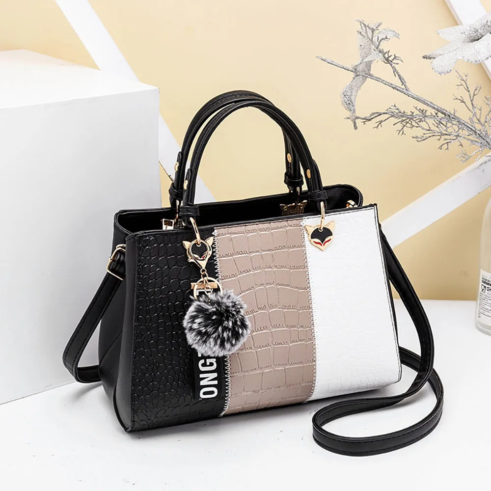 

Luxury Designer Women Shoulder Bag Crocodile Skin Texture Handbag High-Quality Crossbody Bag Classic Commuting Tote Bag