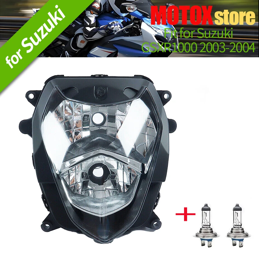 

Подходит для Suzuki GSXR1000 GSXR 1000, фара мотоцикла в сборе 2003-2004 K3 K4, фара
